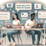 Staying safe online from AI scams.