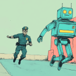 The AI Police, generated with Midjourney