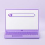 As the browser wars heat up, here are the hottest alternatives to Chrome and Safari in 2025 Web search bar on laptop screen 3d render - illustration of website form for research of information on computer