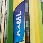 Europe is pushing back on Washington’s chip war A banner flag with the ASML logo outside the Brainport Industries Campus, which houses the ASML Academy, in Eindhoven, Netherlands.